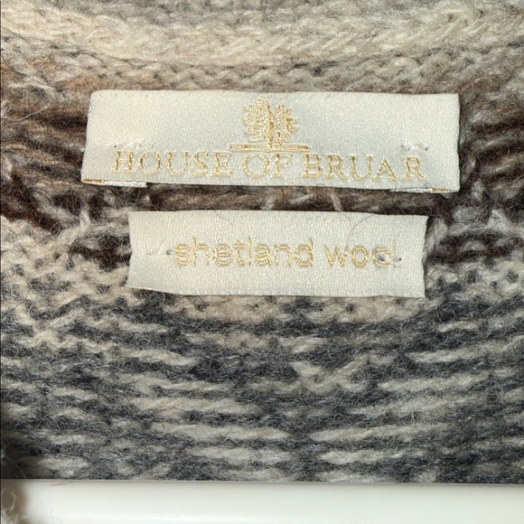 House of Bruar Ladies Pure New Wool Icelandic Crew Medium - Picture 2 of 4